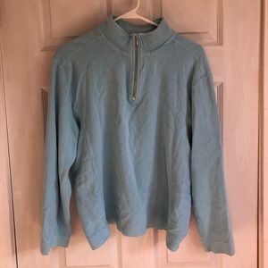 Womens L quarter zip sweater
